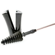 ToiletShroom Plunger with Stainless Steel Handle and Caddy Holder, 2 Piece