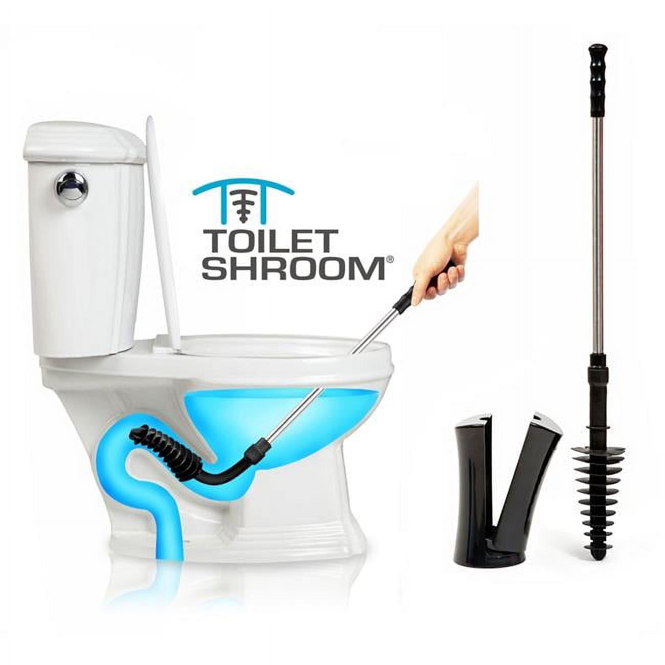 ToiletShroom Toilet Plunger Dredger Black