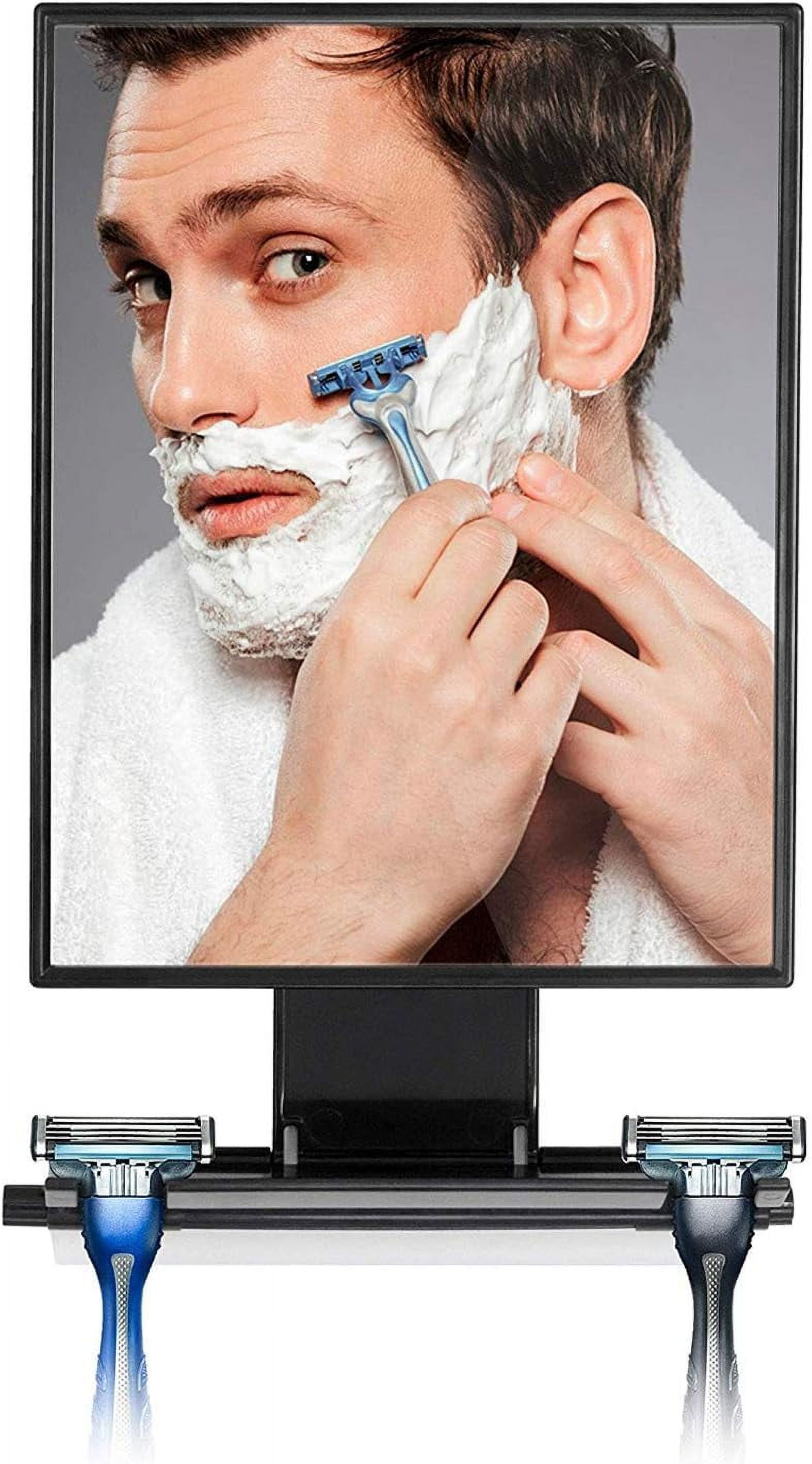 Shower Mirror Fogless For Shaving Wall Hanging Bathroom Mirror Square  Portable Anti Fog Glass Mirror With Shaver Holder, Bathroom Organizer For  Home Travel - Temu