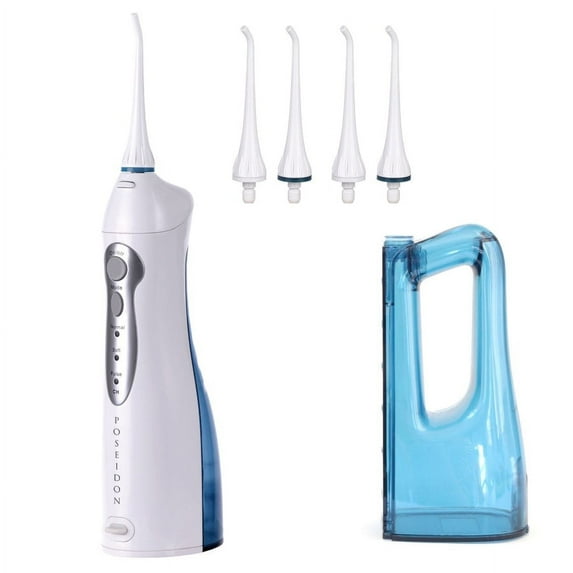 ToiletTree Products Poseidon Rechargeable Water Flosser with XL Tank - High-Quality Oral Irrigator with Standard and XL Water Tank - Dental Water Flosser to Support Oral Health and Fight Bad Breath