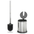 thumbnail image 1 of ToiletTree Products Toilet Scrubber Brush with Holder Set, Stainless Steel, Chrome, 1 of 9