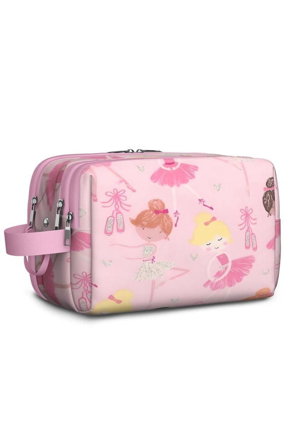 Toiletries Bag,Ballet Princess Pattern Mens Womens Toiletry Bag Bathroom Bag,Waterproof Toiletry Travel Bag Dopp Kit Shaving Bag 11x6.3x5.1 Inch