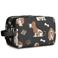 thumbnail image 1 of Toiletries Bag,Basset Hounds with Bones and Presents Mens Womens Toiletry Bag Bathroom Bag,Waterproof Toiletry Travel Bag Dopp Kit Shaving Bag 11x6.3x5.1 Inch, 1 of 5