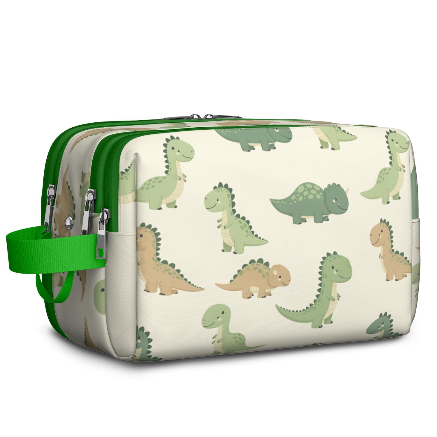 Toiletries Bag,Cartoon Dinosaurs Mens Womens Toiletry Bag Bathroom Bag,Waterproof Toiletry Travel Bag Dopp Kit Shaving Bag 11x6.3x5.1 Inch