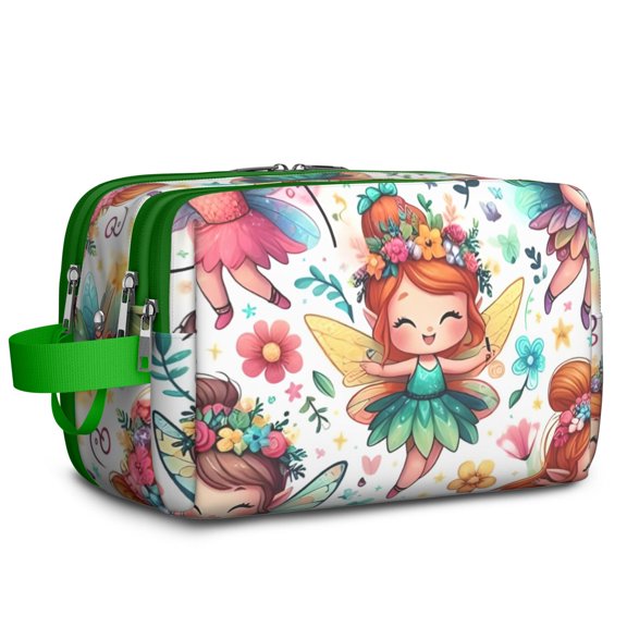 Toiletries Bag,Colorful Fairy Princess Pattern Mens Womens Toiletry Bag Bathroom Bag,Waterproof Toiletry Travel Bag Dopp Kit Shaving Bag 11x6.3x5.1 Inch