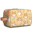thumbnail image 1 of Toiletries Bag,Corgi Dog and Footprints Mens Womens Toiletry Bag Bathroom Bag,Waterproof Toiletry Travel Bag Dopp Kit Shaving Bag 11x6.3x5.1 Inch, 1 of 5