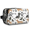 thumbnail image 1 of Toiletries Bag,Dachshund Footprint Mens Womens Toiletry Bag Bathroom Bag,Waterproof Toiletry Travel Bag Dopp Kit Shaving Bag 11x6.3x5.1 Inch, 1 of 5
