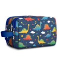 thumbnail image 1 of Toiletries Bag,DarkBlue Dinosaurs Stars Hearts Mens Womens Toiletry Bag Bathroom Bag,Waterproof Toiletry Travel Bag Dopp Kit Shaving Bag 11x6.3x5.1 Inch, 1 of 5