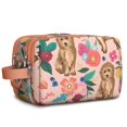 thumbnail image 1 of Toiletries Bag,Dogs with Flowers Mens Womens Toiletry Bag Bathroom Bag,Waterproof Toiletry Travel Bag Dopp Kit Shaving Bag 11x6.3x5.1 Inch, 1 of 5