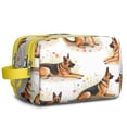 thumbnail image 1 of Toiletries Bag,German Shepherd Dogs with Flowers Mens Womens Toiletry Bag Bathroom Bag,Waterproof Toiletry Travel Bag Dopp Kit Shaving Bag 11x6.3x5.1 Inch, 1 of 5