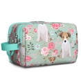 thumbnail image 1 of Toiletries Bag,Jack Russell Terrier Dog and Flower Mens Womens Toiletry Bag Bathroom Bag,Waterproof Toiletry Travel Bag Dopp Kit Shaving Bag 11x6.3x5.1 Inch, 1 of 5