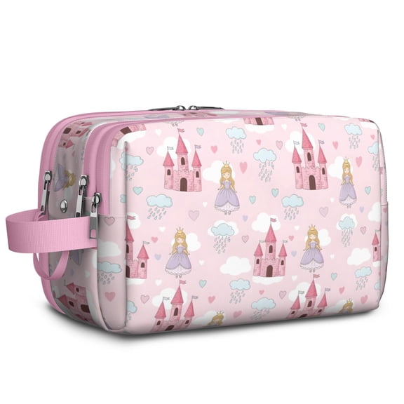 Toiletries Bag,Princess Castle Cloud Pattern Mens Womens Toiletry Bag Bathroom Bag,Waterproof Toiletry Travel Bag Dopp Kit Shaving Bag 11x6.3x5.1 Inch