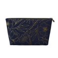 thumbnail image 1 of Toiletry Bag, Copper-Gold Gloss Outline Flower Leather Waterproof Travel Makeup Cosmetic Bag Organizer, Large Capacity Toiletry Bag for Travel Size Toiletries, Skin Care Bag for Women, 1 of 8