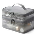 thumbnail image 1 of Toiletry Bag Cosmetic Case, Large Capacity, Double Layer, Transparent Travel Organizer, Portable Storage for Bathroom Essentials, Topliu, 1 of 8