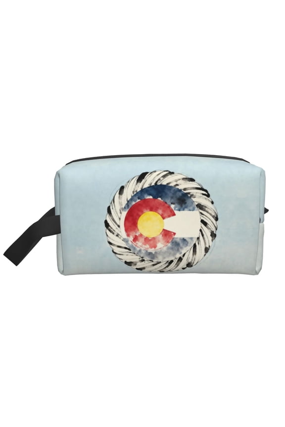Toiletry Bag For Men Women Fun Colorado Pattern Hanging Dopp Kit Water Resistant Shaving Bag For Traveling