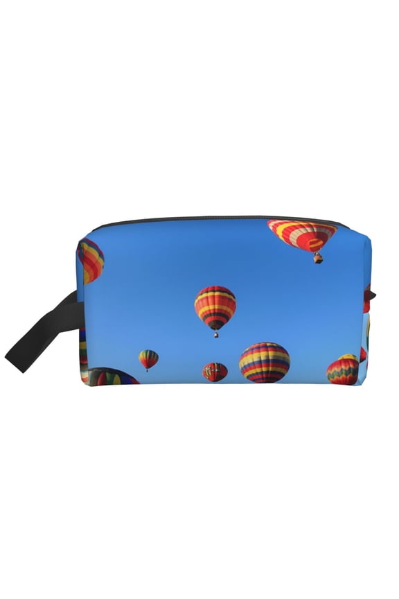 Toiletry Bag For Men Women Power Hot Air Balloon Hanging Dopp Kit Water Resistant Shaving Bag For Traveling