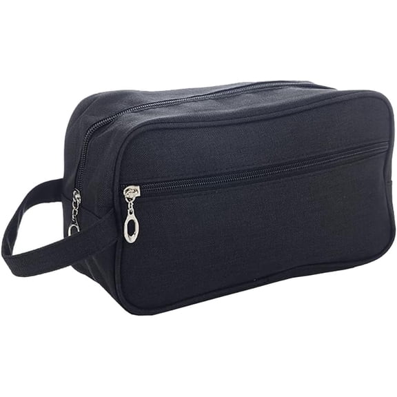 Toiletry Bag,Large Capacity Travel Bag for Toiletries,Makeup bag Organizer for Cosmetics Toiletries Brushes Tools,Foldable,With Divider and Handle (Gray)