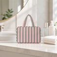 thumbnail image 1 of Toiletry Bag, Large Travel Makeup Bag with 4 Fold Compartments, Waterproof Cosmetic Organizer with Transparent Pockets for Toiletries and Brushes, 1 of 8