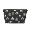 thumbnail image 1 of Toiletry Bag, Light Bulb Print grey Leather Waterproof Travel Makeup Cosmetic Bag Organizer, Large Capacity Toiletry Bag for Travel Size Toiletries, Skin Care Bag for Women, 1 of 8