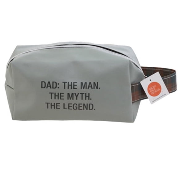 Toiletry Bag Men Canvas Travel Shaving Kit Accessories DAD - Man Myth Legend