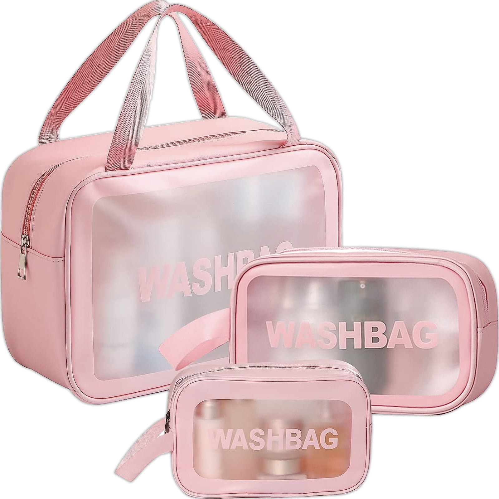Toiletry Bag, Portable Waterproof Cosmetic Toiletry Bag, Transparent ...
