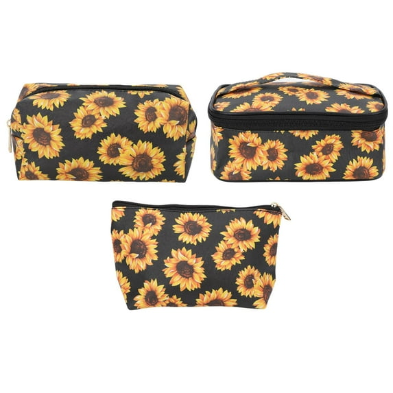Toiletry Bag Set, Sunflower Makeup Bags Scratch Resistant For Daily Makeup For Travel