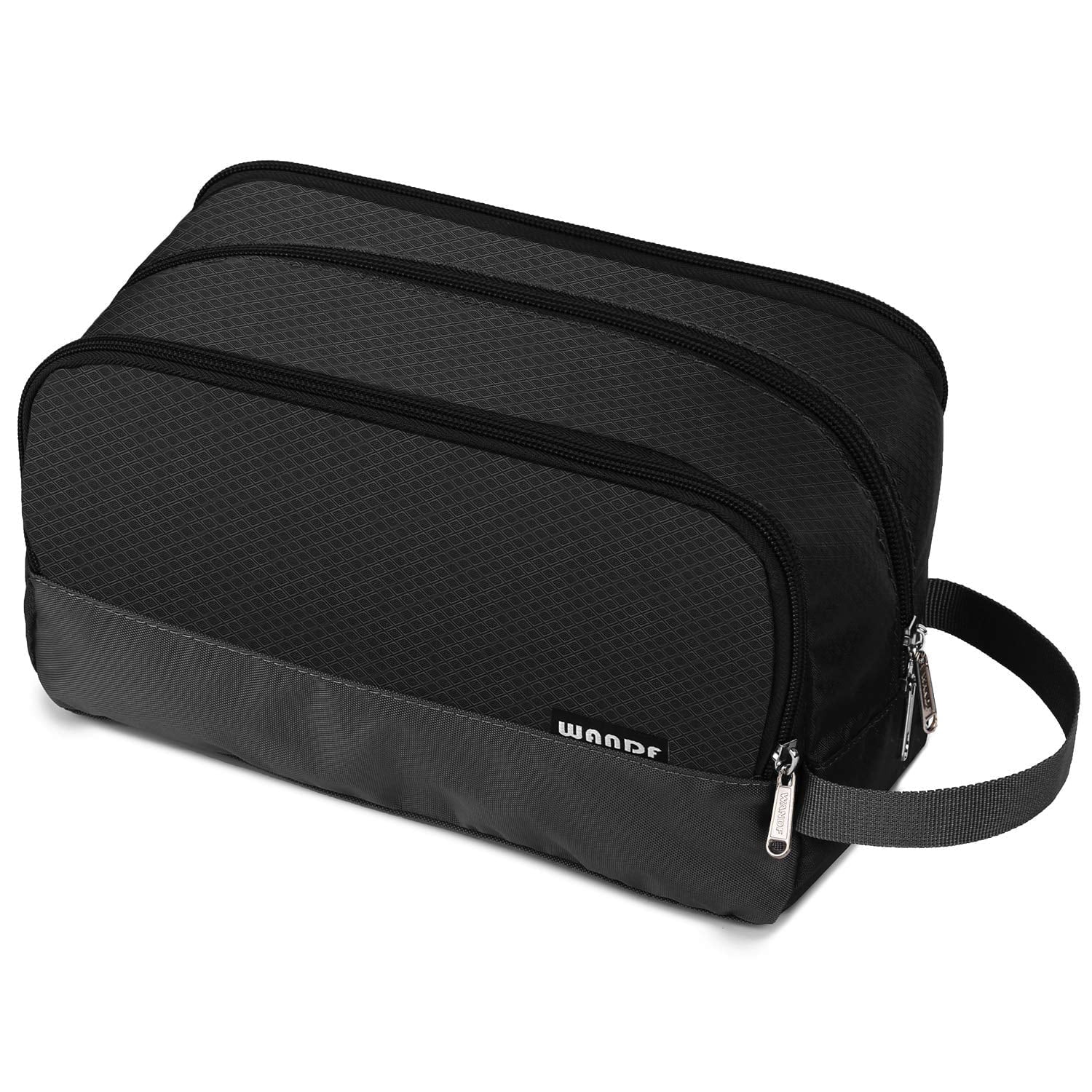 Toiletry Bag for Men Hanging Travel Dopp Kit Lightweight Water Resistant Small Shaving Bag Bathroom Cosmetic Organizer for Women, Black