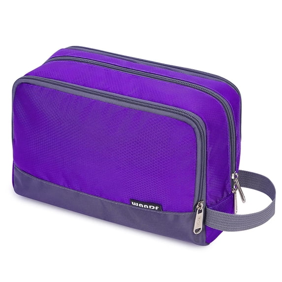 Toiletry Bag for Men Hanging Travel Dopp Kit Lightweight Water Resistant Small Shaving Bag Bathroom Cosmetic Organizer for Women, Dark Purple