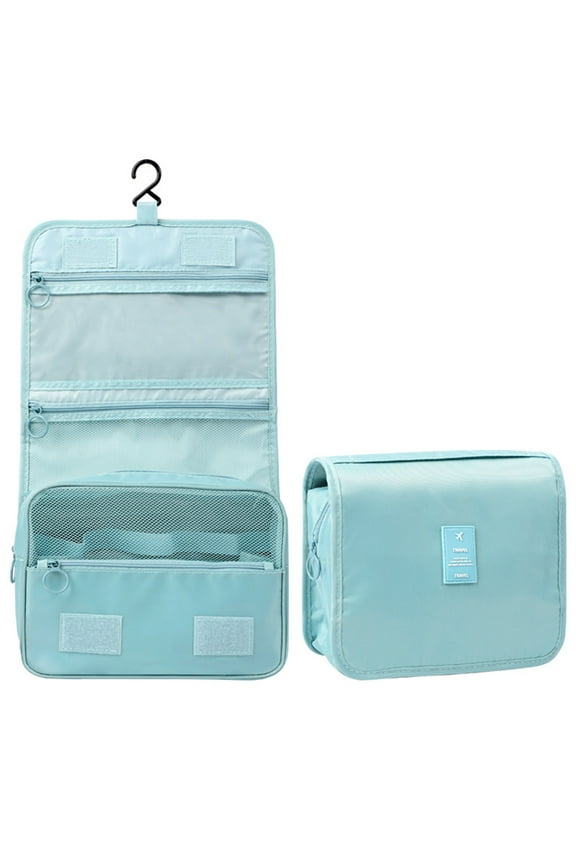 Toiletry Bag Travel Bag with Hanging Hook, Water-resistant Makeup Cosmetic Bag Travel Organizer for Accessories, Shampoo, Full-size Container, Toiletries