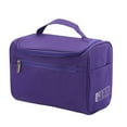 thumbnail image 1 of Toiletry Bag Wash Cosmetic Organizer with Hanging Hook for Travel Purple, 1 of 8