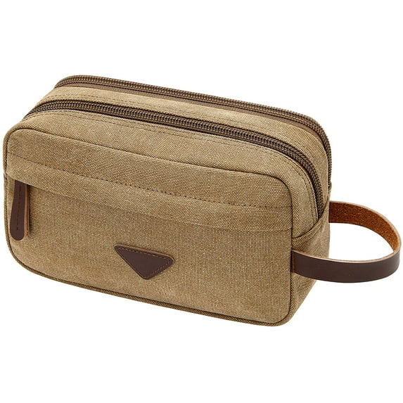 Toiletry Bag for Men, Canvas Dopp Kit Shaving Bag for Toiletries Accessories, Durable Mens Toiletry Bag for Travel