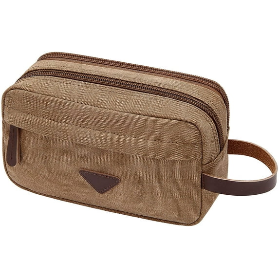 Toiletry Bag for Men, Canvas Dopp Kit Shaving Bag for Toiletries Accessories, Durable Mens Toiletry Bag for Travel