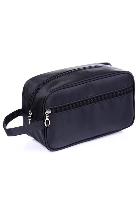 Toiletry Bag for Men, FITDON Portable Travel Wash Bag Waterproof Shaving Bag Gym Shower Bathroom Bag Dopp Kit, Black