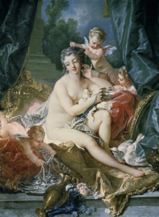 Toilette of Venus Francois Boucher (1703-1770 French) Canvas Art - Francois Boucher (24 x 36)