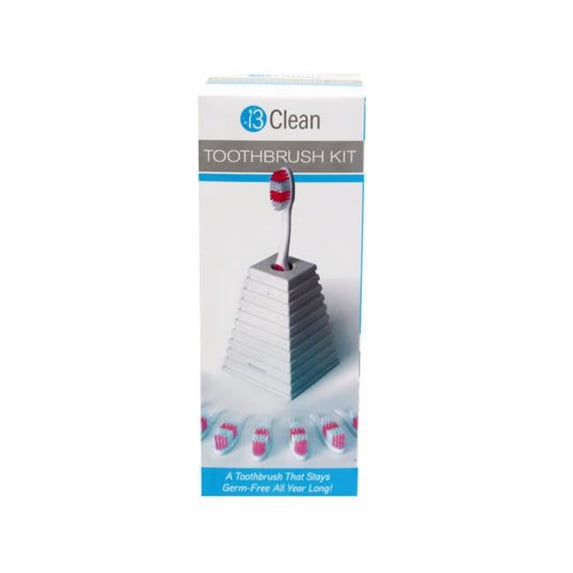 Toilettree Manual Toothbrush with Holder & Monthly Replace - Pack of 6