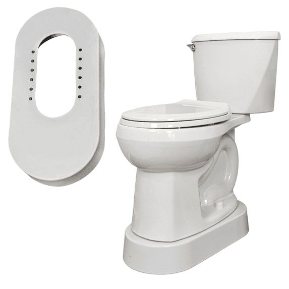 Toilevator Toilet Riser, 11.5"x23"x3.5", 500-lb Capacity, 1 Pack