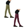 thumbnail image 1 of Toimothcn 2PCS Baby Socks Girls Tights Striped Panty Hose Length Accessory Halloween Party Socks One Size, 1 of 4