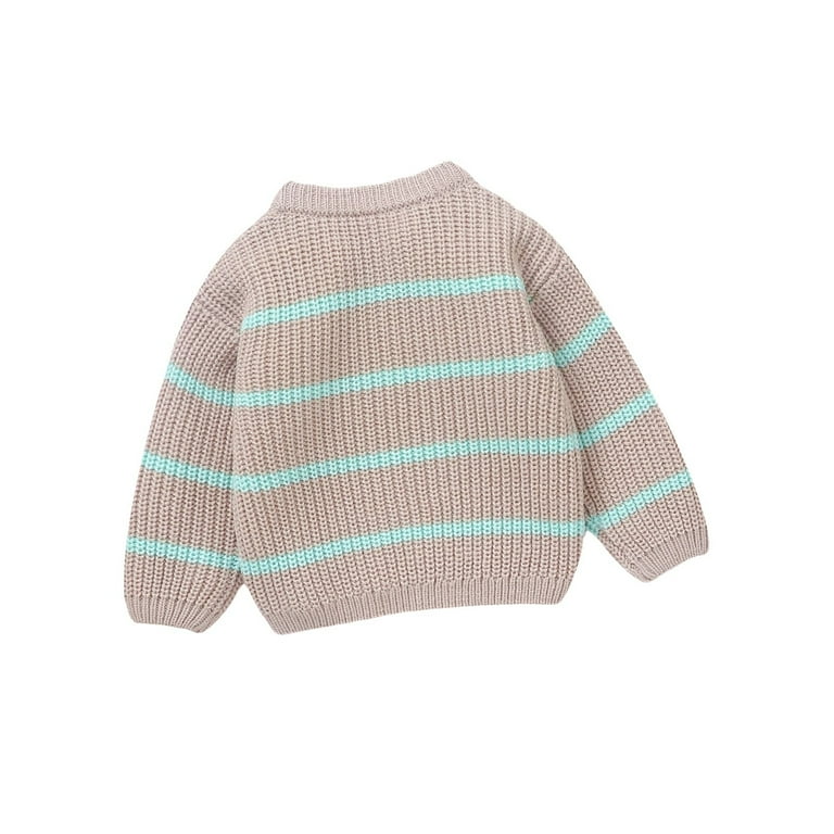 Printed Color Striped Long Sleeve Sweatshirt Printed Color Striped Long Sleeve Sweatshirt