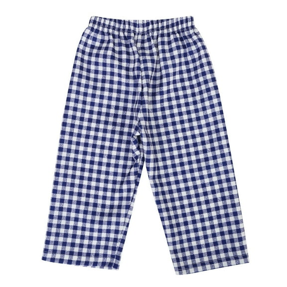 Toimothcn Baby Boys Pants Casual Plaid Printed Pants Stretch Waist Soft Loose Wide Leg Trousers Comfy Boys Dailywear