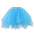thumbnail image 1 of Toimothcn Baby Girls Tutu Skirts Casual Solid Color Mesh Lace Tulle Skirts Low Waist A Line Carnival Stage Performance Princess Layered Mini Skirt Comfy Girls Clothes, 1 of 4