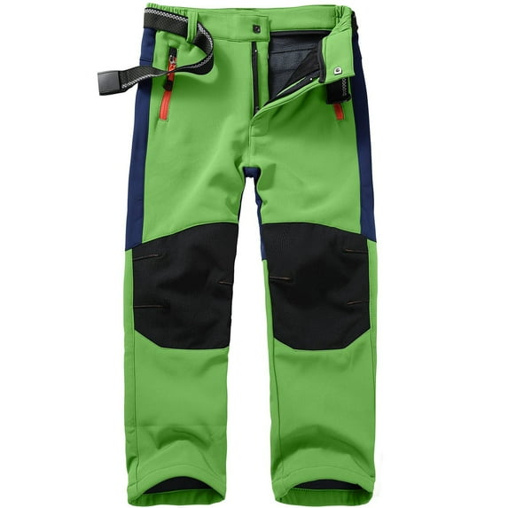 Toimothcn Boys Girls Ski Snow Pants Waterproof Windproof Thickened Warm Loose Fit Fashion Patchwork Color Outdoor Sports Trousers Comfy Children'S Clothes