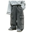 thumbnail image 1 of Toimothcn Boys Kids Casual Denim Pants Casual Straight Wide Leg Elastic Waist Loose Fit Jeans With Pockets Comfy Children'S Clothes, 1 of 9