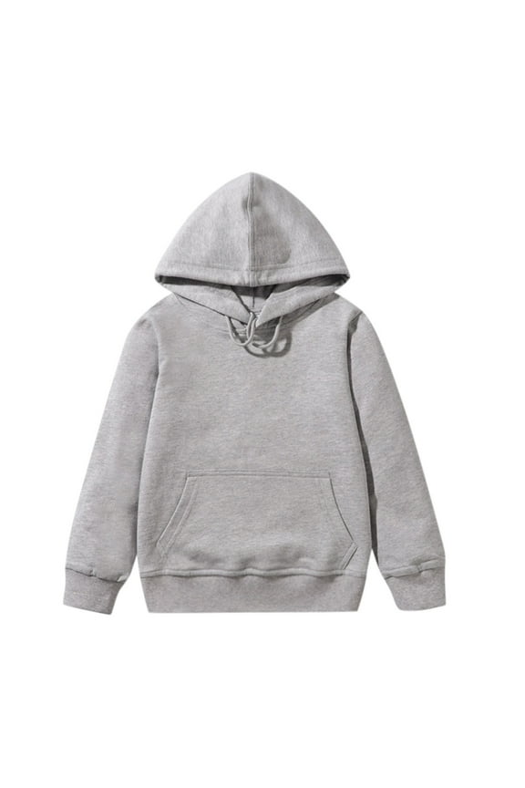 Boys' Sweatshirt Crew Neck Long Sleeve Pullover Hoodies Simple Solid Color Warm Loose Fit Sweatshirt Tops Lovely Clothes