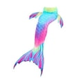 thumbnail image 1 of Toimothcn Girl's Swimsuit Sleeveless Casual Colorful Fish Scale Prints One Piece Tail Swimming Suit Quickly Dry Cover Up Swimwear Comfy Beach Clothes, 1 of 4