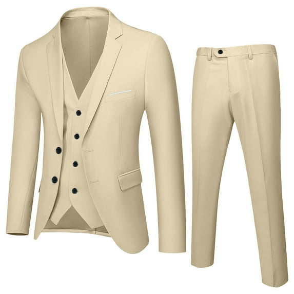 Toimothcn Kids Toddler Baby Boys Spring Autumn Solid Color Long Sleeve Pants Coat Vest Outfits 3PCS Suit Clothes Sets Dailywear