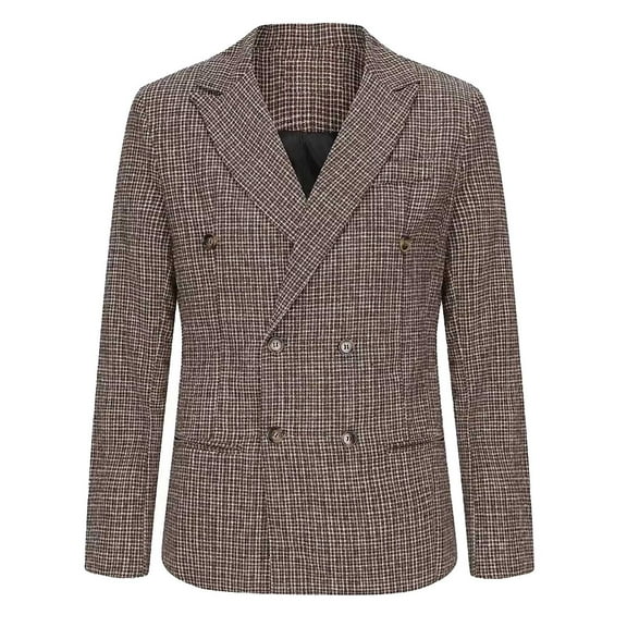 Toimothcn Men's Suit Jackets Oversized Casual Gentle Suit Jacket Lapel Long Sleeve Lightweight Loose Fit Business Blazer Comfy Men's Clothing