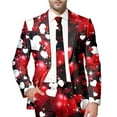 thumbnail image 1 of Toimothcn Men's Suit Jackets Romantic Valentine Day Love Heart Printed Blazers Oversized Warm Slim Fit One Button Funny Festival Performance Suit Jacket Comfy Mens Dailywear, 1 of 5