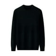 thumbnail image 1 of Toimothcn Men's Sweater Casual Pullover Sweater With Plush And Thickened Round Neck Knitted Sweater Comfy Men's Clothes, 1 of 2