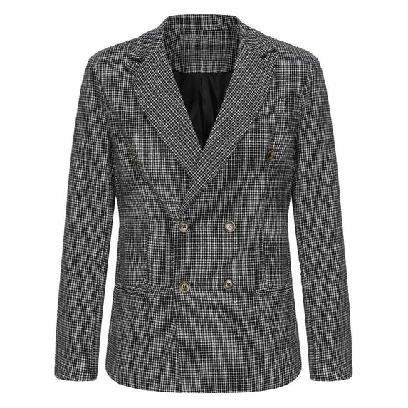 Toimothcn Mens Blazer Jacket Oversized Casual Gentle Suit Jacket Lapel Long Sleeve Lightweight Loose Fit Business Blazer Comfy Mens Dailywear