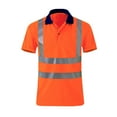thumbnail image 1 of Toimothcn Mens Safety Shirts High Visibility Polo Shirts For Men Pullover Reflective Short Sleeve Tee Shirts Tops Or1 S, 1 of 4